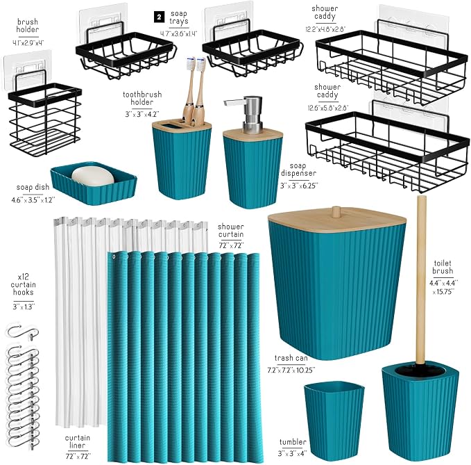 Clara Clark Bathroom Accessories Set - Image 3