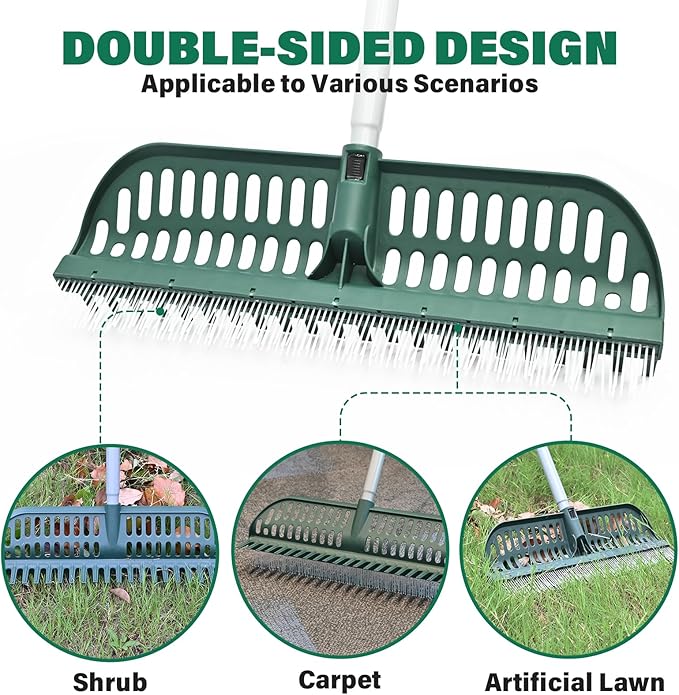 Artificial Turf Rake, 2 in 1 Turf Rake - Image 3