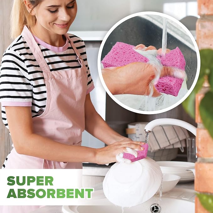 SCRUBIT Cleaning Scrub Sponges, Non-Scratch Kitchen Sponges - Image 8