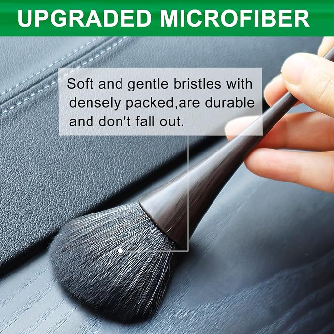 2 Pack Exquisite Dusting Brush Kit, Small Dust Brushes, Feather Duster - Image 2