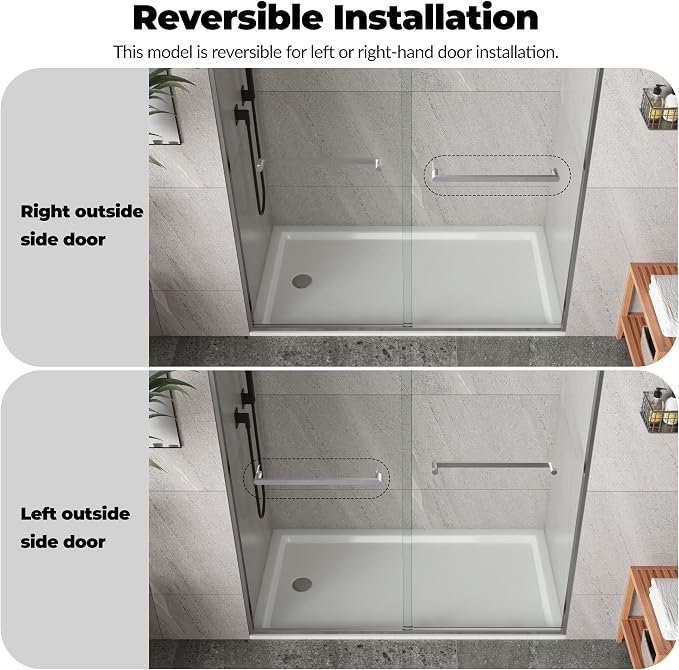 Sliding Shower Door, Aluminum Alloy Frame - Image 7