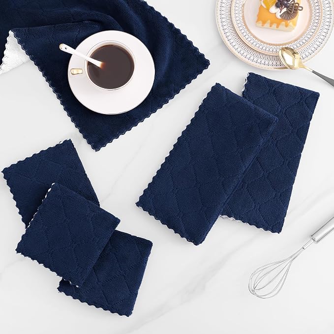 Mordimy 12 Pack Kitchen Cloths Dish Towels, Super Soft and Absorbent Dish Cloths - Image 8