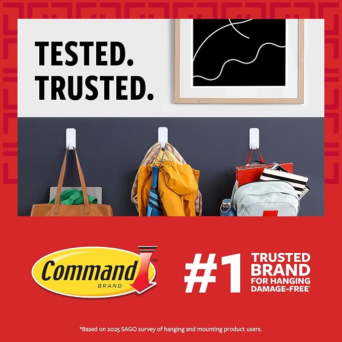 Command Broom Grippers, 3 Hangers and 6 Strips, Damage-Free Mop and Broom - Image 11