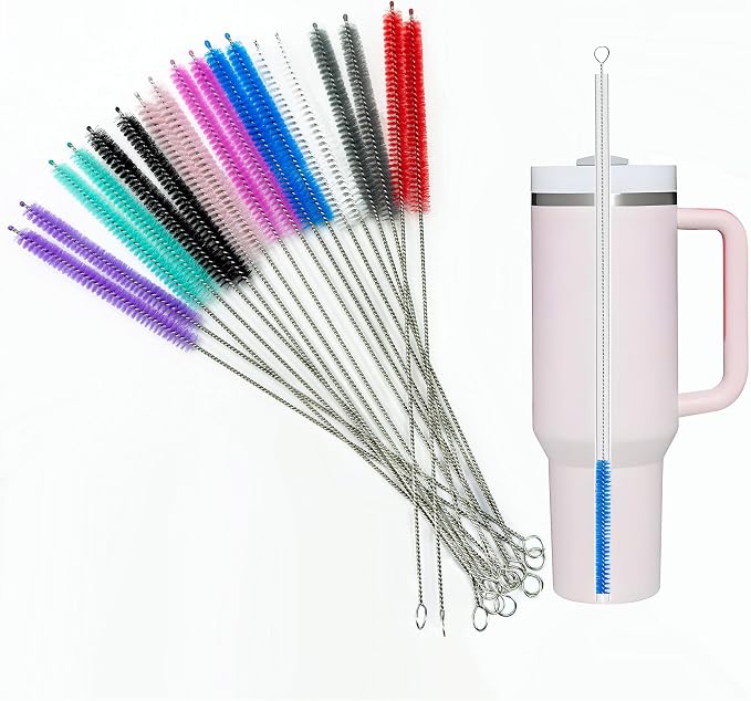 Milk Foamer Hose Brush, Long Thin Nylon Tube Cleaning Brushes Ideal by ForeverBene