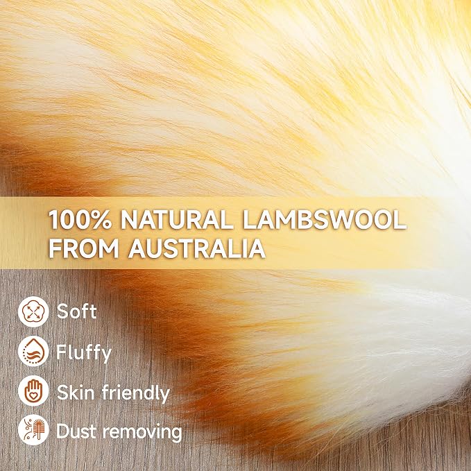 ONESIMUS 2 Pack Lambswool Dusters Fluffy Handheld Natural Feather Duster - Image 2