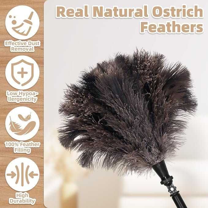 Extendable Ostrich Feather Duster - Image 5