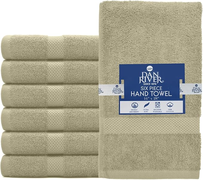 DAN RIVER 6-Pack Premium Hand Towels - Image 6