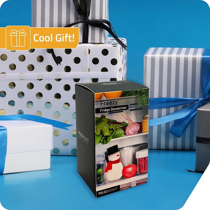 NEW - Peleg Design Freezy Fridge Deodorizer Odor Eliminator - Cute Snowman - Image 6