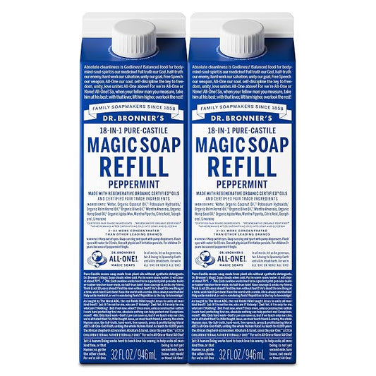 Dr. Bronner's Magic Soap-Pure-Castile Liquid Refill by DrBronners