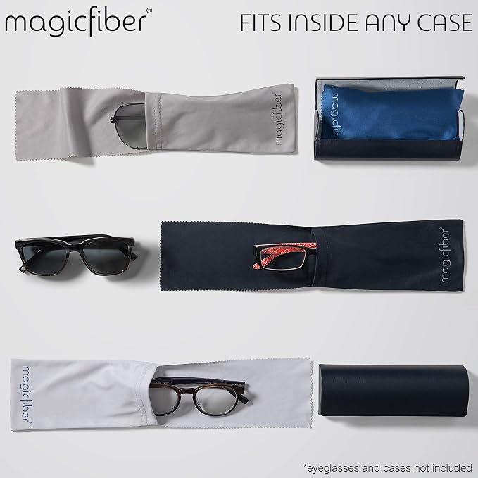MagicFiber Ultra-Soft Microfiber Glasses & Sunglasses Pouch Case Slim Eyeglass - Image 4