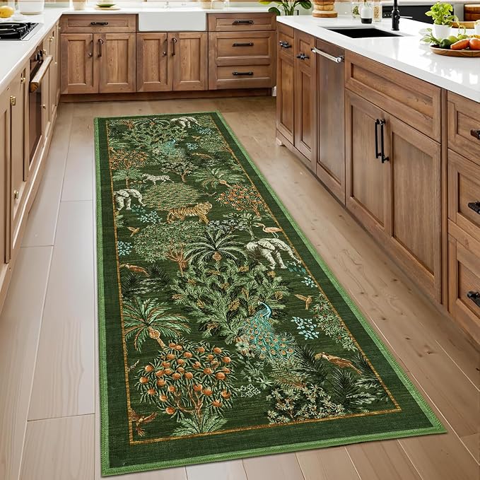 GarveeHome Jungle Rug 2.5x10 Kitchen Runner Rug Non Slip Washable Runners - Image 3