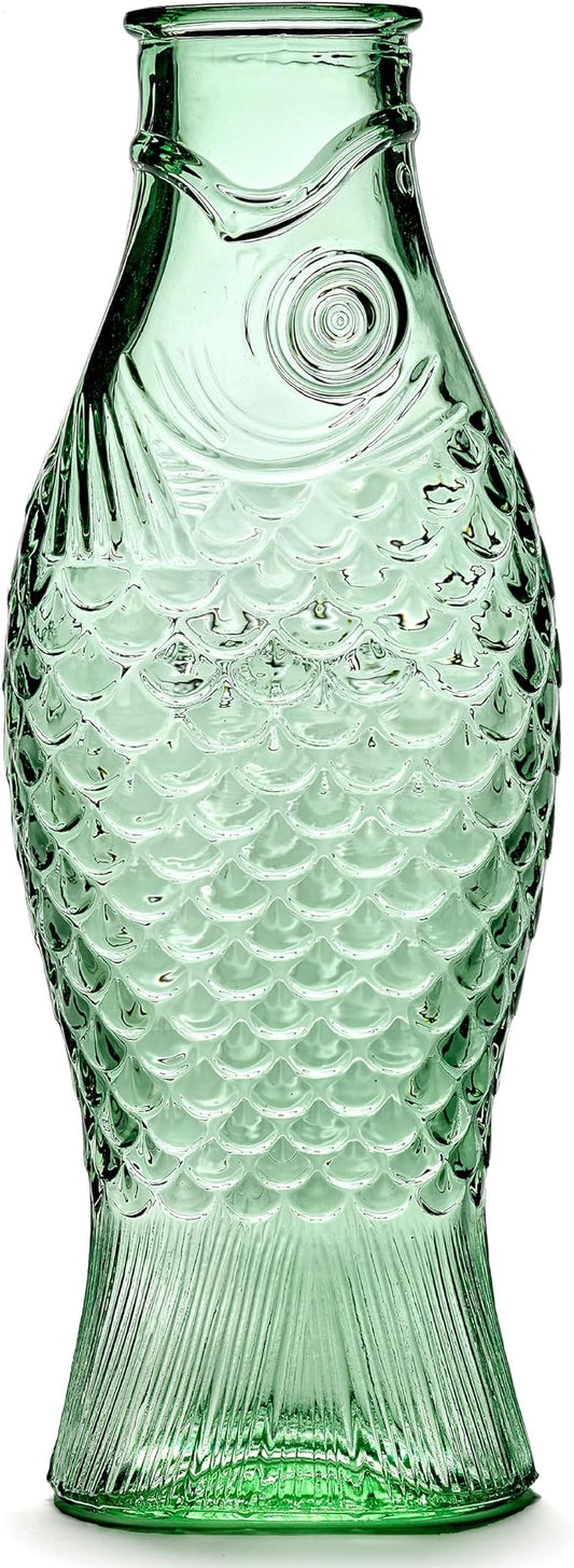 Serax Glass Water Pitcher | Fish & Fish glassware by Paola Navone | Wine Carafe by Serax