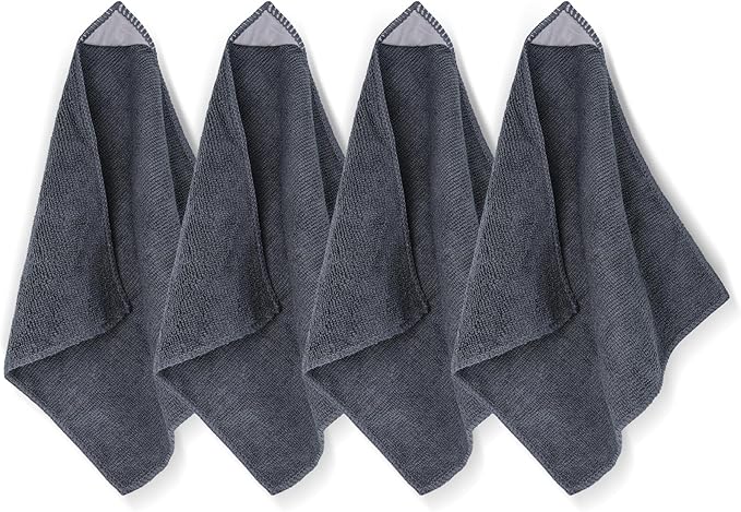 4 Pack Magnetic Microfiber Cleaning Cloth, Dry Erase Erasers Cleaner by GoClimber