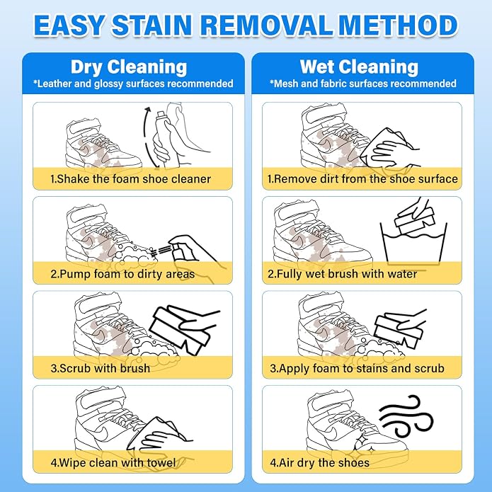 Shoe Cleaner, 6.76 fl oz Shoe Cleaning Kit - Image 6