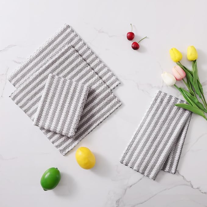 Homaxy 12 Pack Kitchen Dish Cloths, Ultra Soft and Absorbent Dish Towels - Image 8