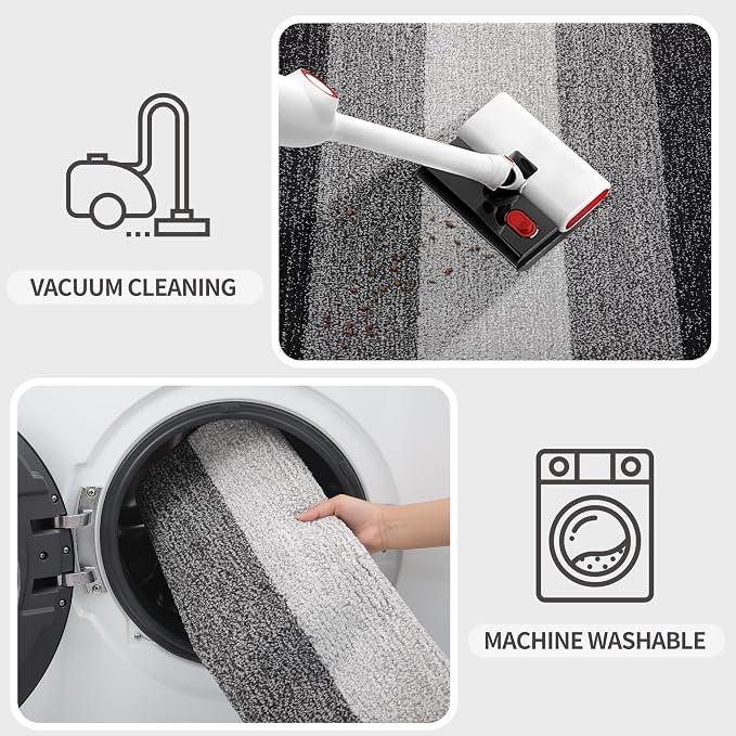 Kitinjoy Indoor Outdoor Door Mat, 47x17 Non-Slip Absorbent Dirt Trapper - Image 5