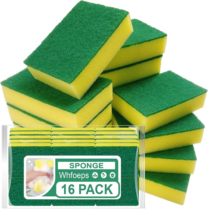 Sponges Kitchen 16 Count, Heavy Duty Scrub Sponges by Unknown