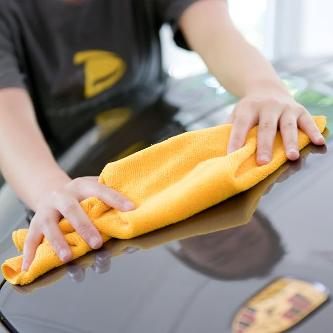 CARCAREZ Premium Microfiber Detailing Towels, 340 GSM Lint Free Car Buffing - Image 8