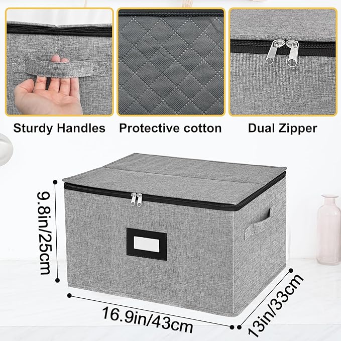 homyfort Wine Glass Storage Box, China Storage Containers - Image 4