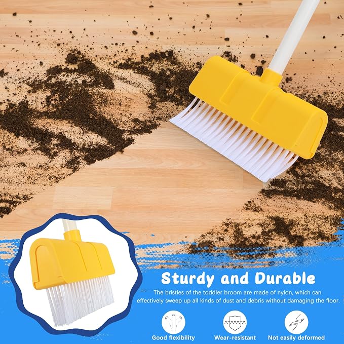Kids Cleaning Toy Set Toddlers Broom Dust Pan Set - Image 5