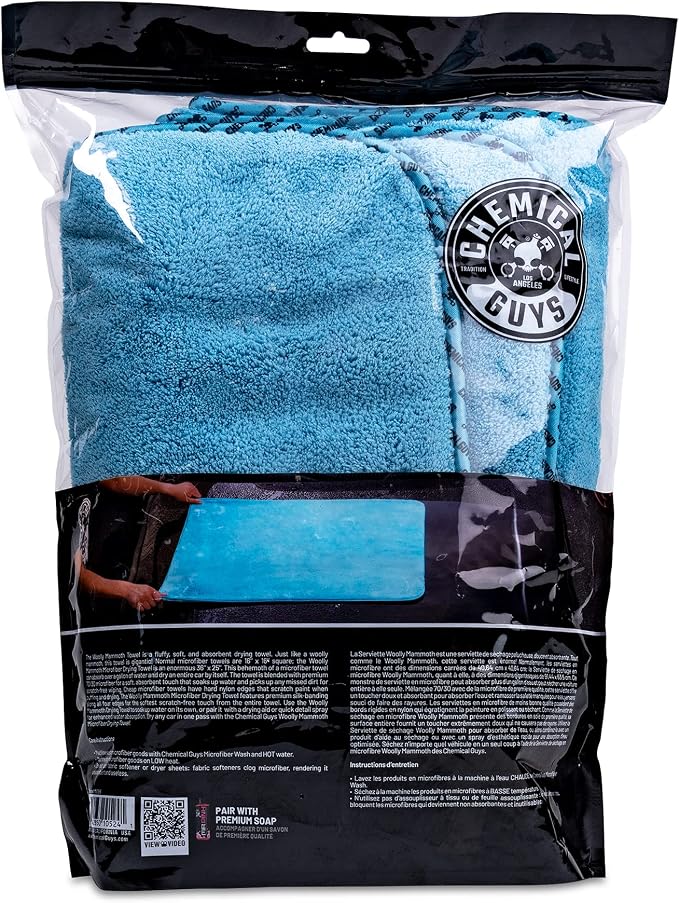 Chemical Guys Woolly Mammoth Large Microfiber Drying Towel - Image 12