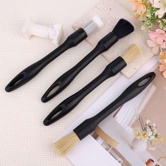 6pcs Car Detailing Brush Set, Soft Medium and Hard Bristle Automotive Cleaning - Image 3