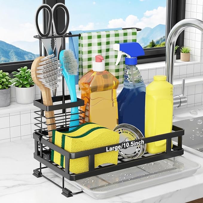 Godboat Dish Soap Dispenser, Kitchen Sink Organizer by Godboat