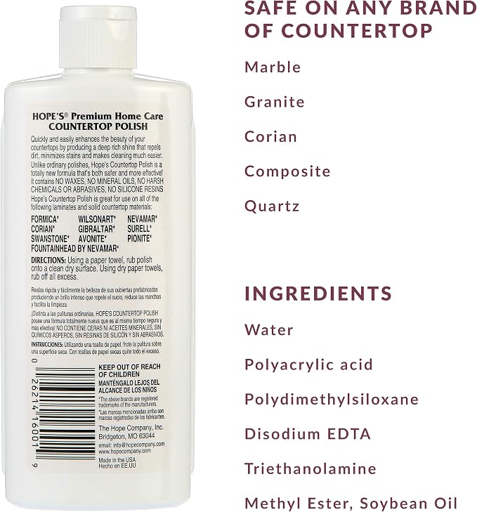 HOPE'S Countertop Restoration Polish - Image 2