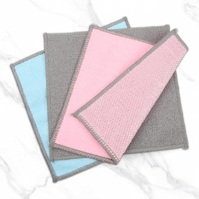 12Pack Multipurpose Wire Dishwashing Rags, Upgrade Non Scratch Wire Dishcloth - Image 7