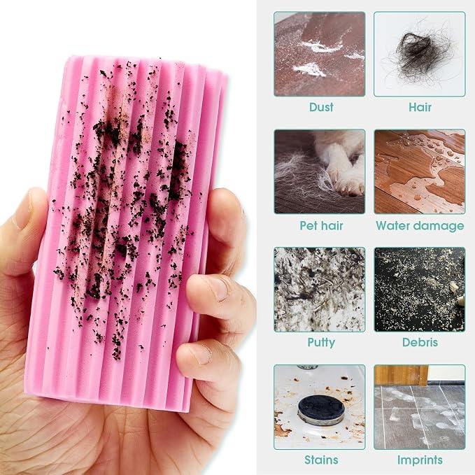 4 Pack Damp Dusting Sponge Duster, Dust Cleaning Sponge, Reusable Household - Image 3