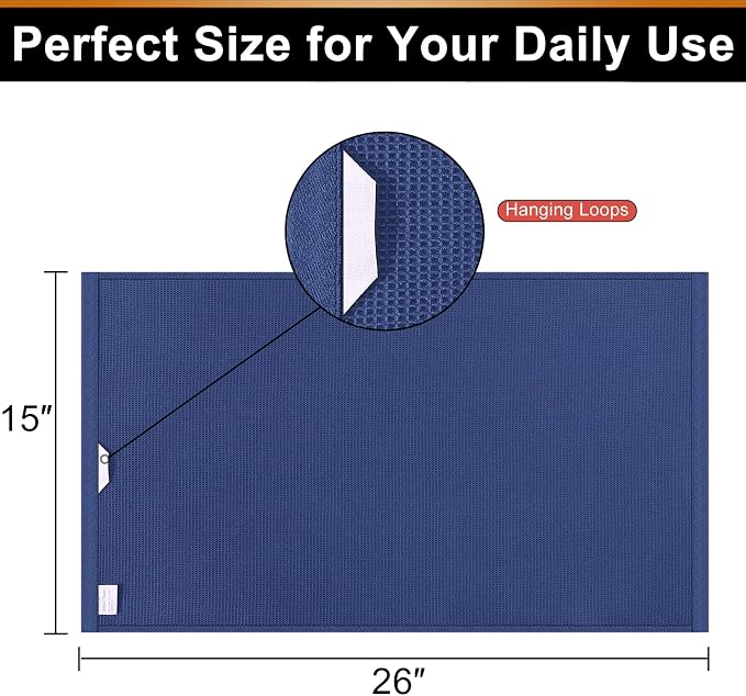 Homaxy 100% Cotton Waffle Weave Kitchen Towels - Image 6
