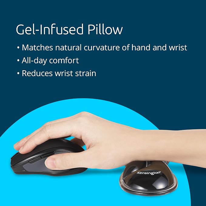 Kensington Slim Duo Gel Mouse Wrist Rest Support Cushion - Image 3