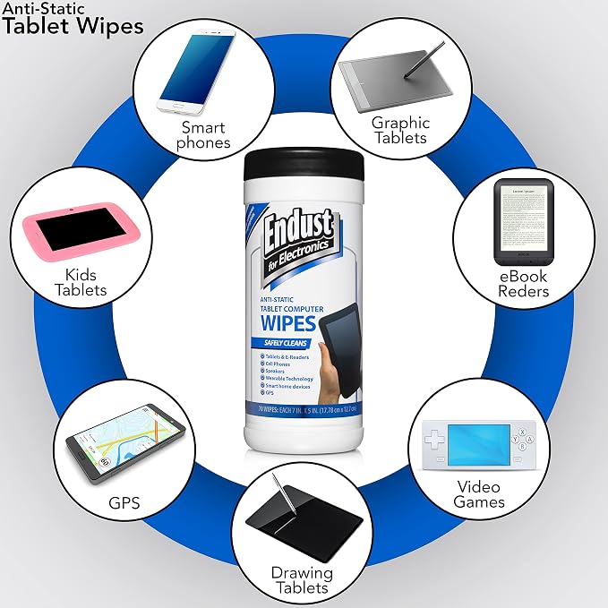 Endust For Electronics Screen Cleaner Wipes, Electronics Surface Cleaning Wipes - Image 5