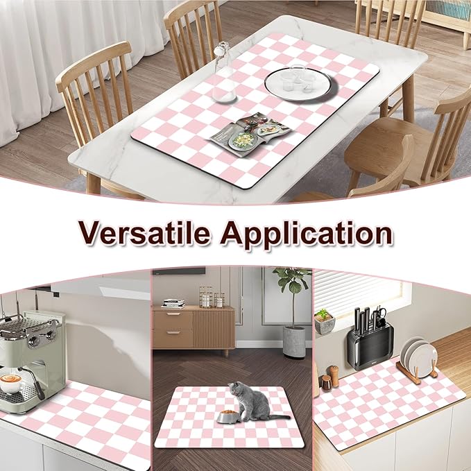 Dish Drying Mat for Kitchen, 16’’ X 18’’ Coffee Bar Mats for Countertop Fit - Image 6