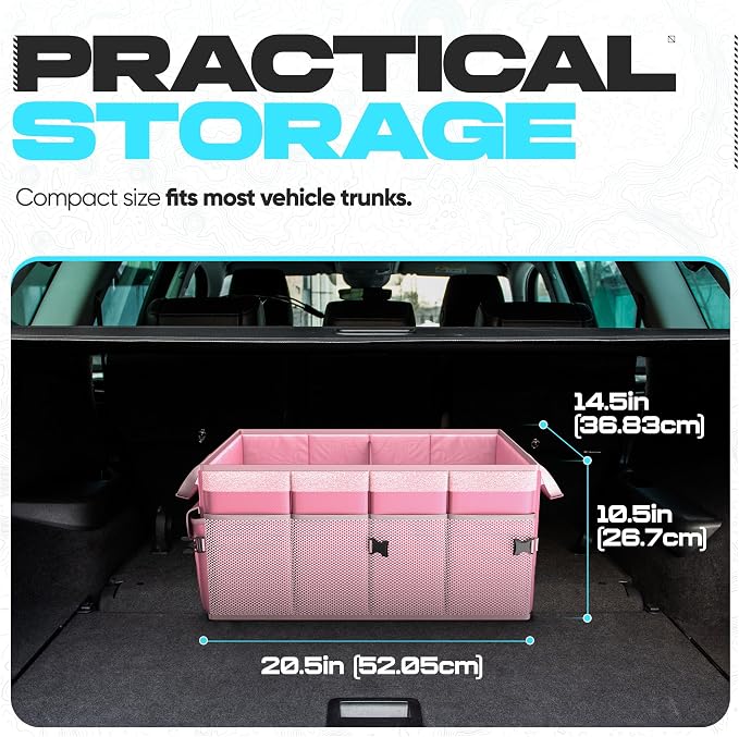 FORTEM Trunk Organizer For SUV Car Trunk Organizer, Foldable Storage, Car - Image 4