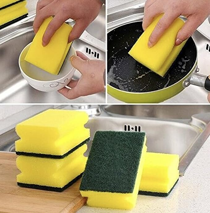 Heavy Duty Scrub Sponge, Dual-Sided Dish-Washing & Cleaning Sponge - Image 2