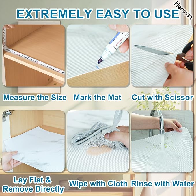 Shelf Liners 24 in x 20 ft EVA Drawer Mats, Non-Adhesive Cupboard Protector - Image 3