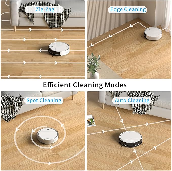 OKP K5 Robot Vacuum Cleaner, No Tangled Hair, Super Thin, 2500pa Suction - Image 2
