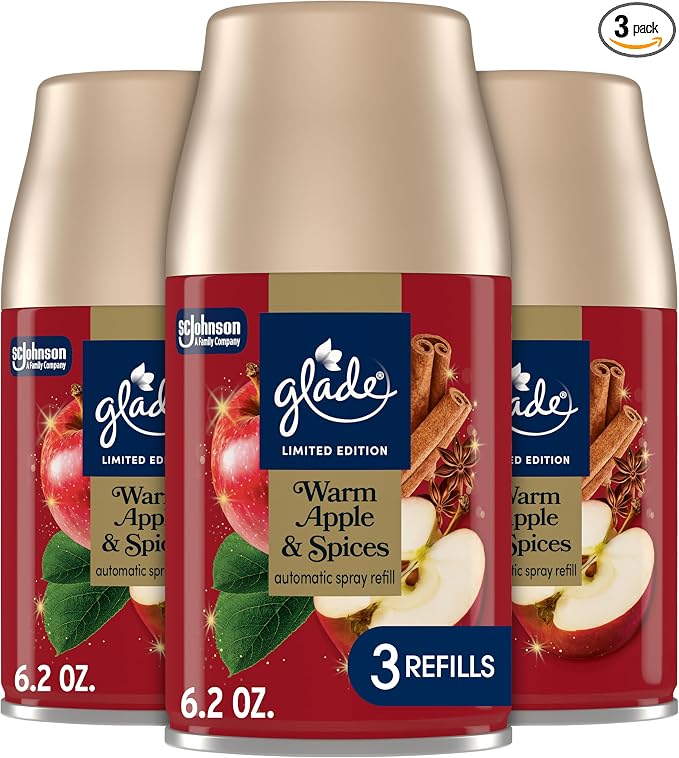 Glade Automatic Spray Refill, Warm Apple & Spices, Scented Air Freshener by Glade