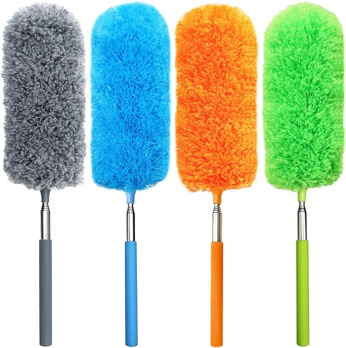 4 Pack Small Microfiber Feather Duster, by Unknown