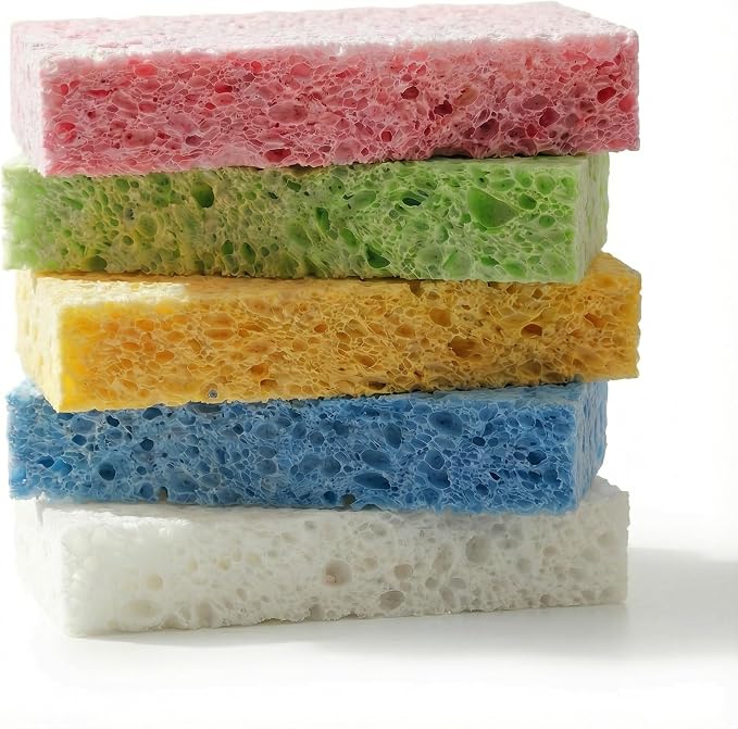 Kitchen Sponges- Heavy Duty Cellulose Scrub Dish Sponge by Unknown