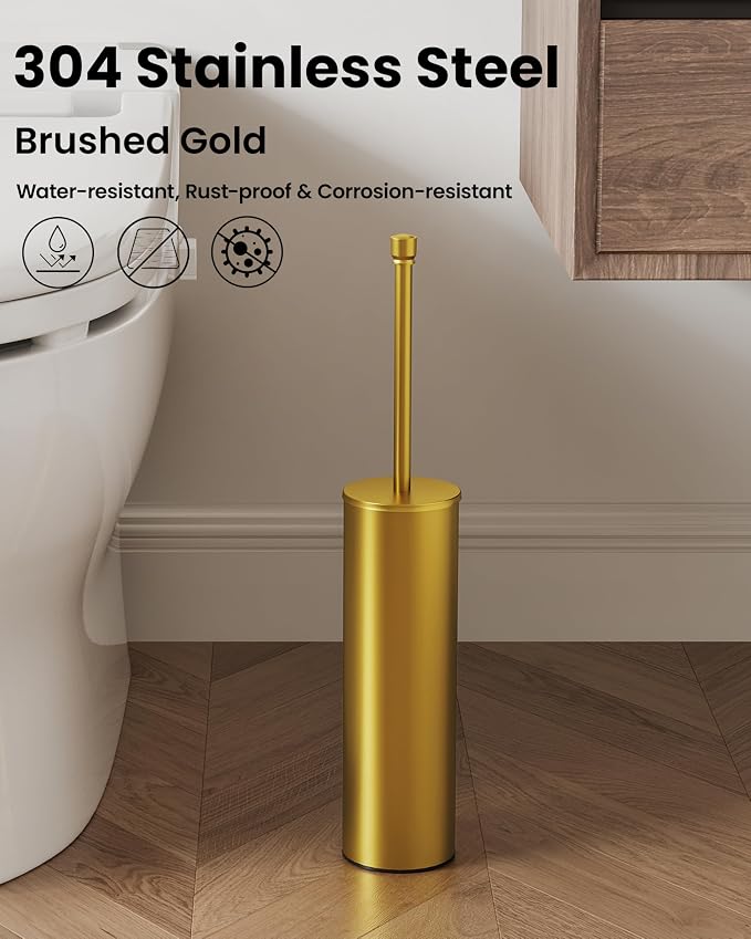 Toilet Brush and Holder Set, Toilet Bowl Brush - Image 2