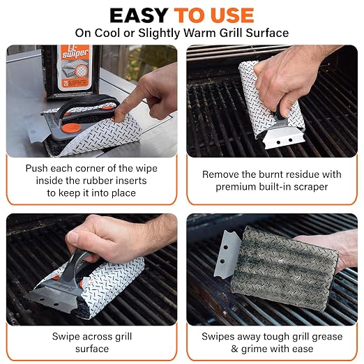 Proud Grill Q-Swiper BBQ Grill Cleaner Set - Image 3