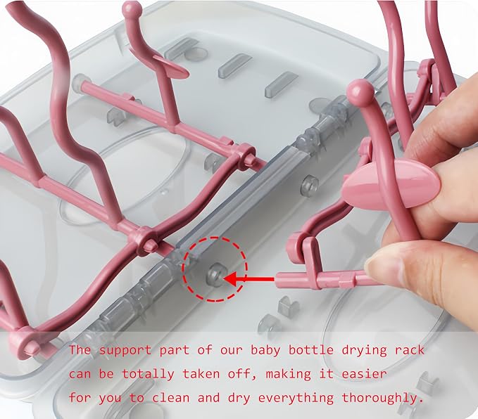 Collapsible Baby Bottle Drying Rack, Bottle Dryer Holder - Image 4