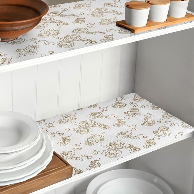 Shelf Cabinet Liner for Kitchen- Non Adhesive Drawer Liner Refrigerator Liner - Image 5