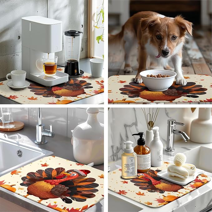 Happy Thanksgiving Dish Drying Mats - Image 7