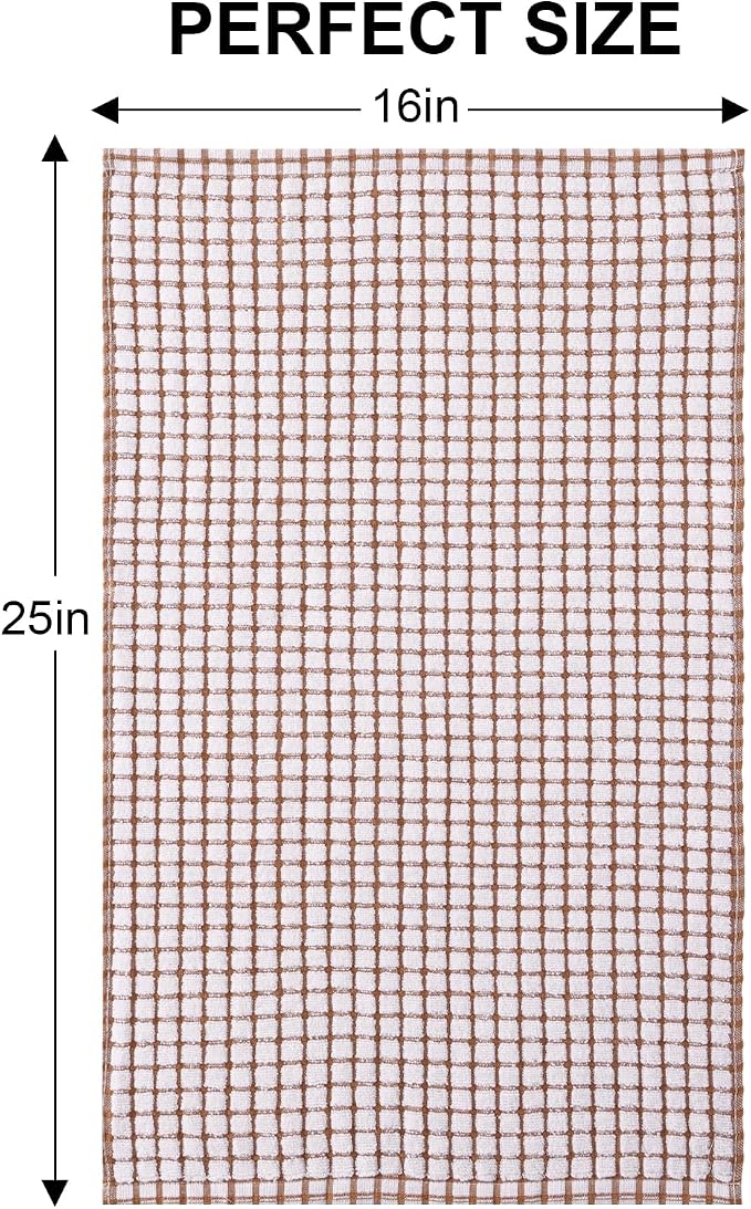 Kitinjoy Cotton 8 Pack Terry Kitchen Towels, 16 x 25 Inches Super Soft and - Image 6