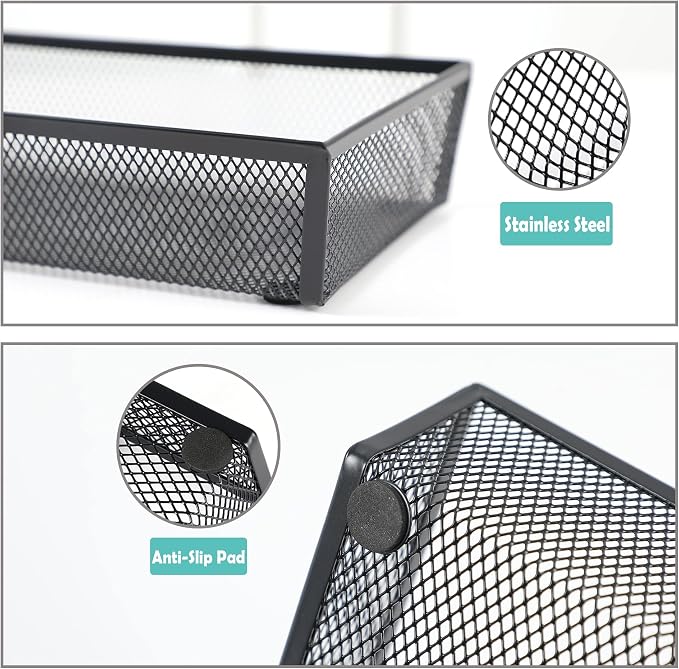 BYCY 3 Pack Mesh Flatware Drawer Organizer - Image 7