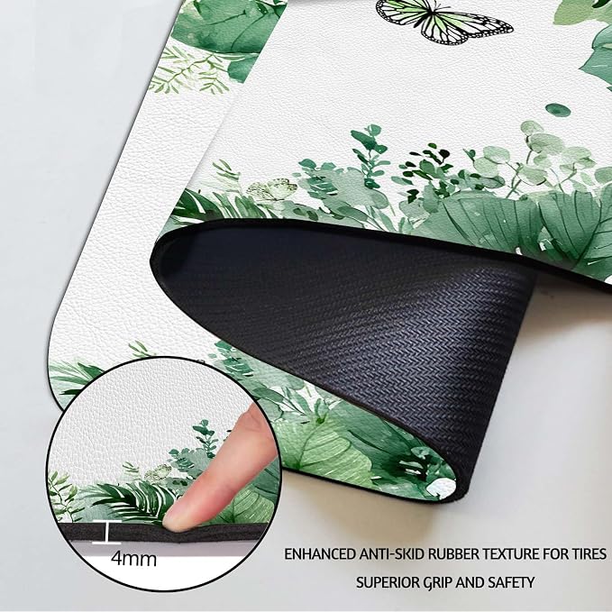 MCALK Green Leaves Dish Drying Mat - Image 5