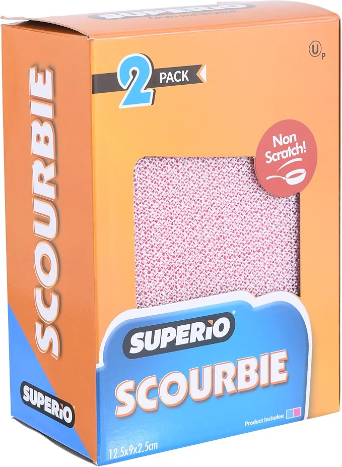 Superio Nylon Cleaning Pad, Dish Scrubbers, Copper cookware, Dishes and - Image 2